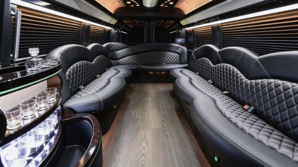 sprinter limousine inside kansas city